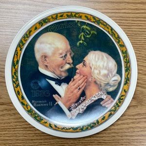 Vintage Old Collectible * ROCKWELL PLATE KNOWLES * CHRISTMAS 1976
